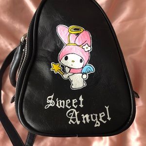 Hand painted My Melody & Kuromi studded purse